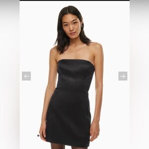 Aritzia - Wilfred Castle Strapless Dress - Black - Size 4
